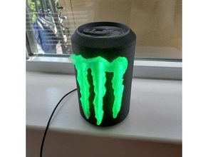 kyle lámpara de escritorio la electrónica puede juguete el led meme monster energy rgb 3d print model - Mito3D
