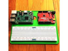 prototyping tray electronics arduino uno breadboard prototype protyping raspberry pi 3d print model - Mito3D