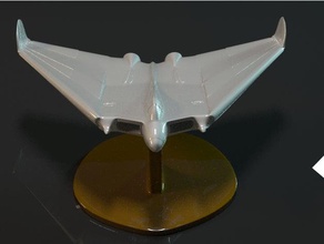burnelli flying wing 1953 vehicles aircraft airplane 3d print model - Mito3D