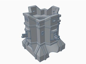imperial dice tower 20 40k warhammer 3d print model - Mito3D