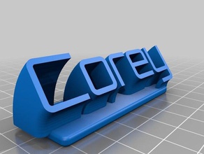 my customized corey name plate office 3d print model - Mito3D