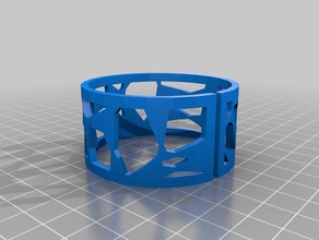 voronoi-Armband Mathe-Kunst kundengebundene 3d print model - Mito3D