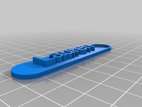 lauren keychains customized 3d print model - Mito3D