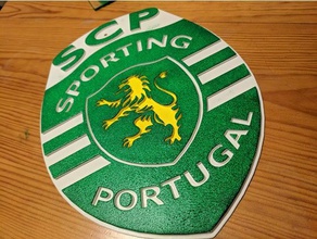 sporting clube portugal scp logo sport & outdoors football team lisboa lisbon lissabon 3d print model - Mito3D