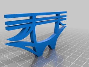 lucanum 3d - lettera w ponte musmeci sul basento potenza Gebäude & Strukturen basilicata 3d print model - Mito3D