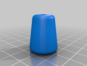 rounded cord knob replacement parts 3d print model - Mito3D