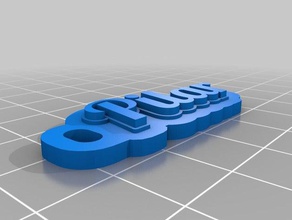 pilar Schlüsselanhänger kundengebundene 3d print model - Mito3D