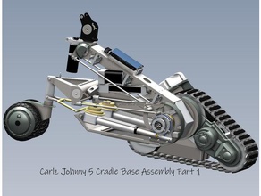 carlz johnny 5 cradle base assembly part 1 props carl johny 3d print model - Mito3D