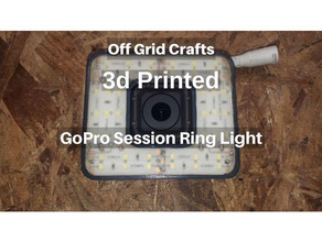 gopro sesión anillo de luz diy 12v epoxi el led tira cristal líquido período sesiones 3d print model - Mito3D