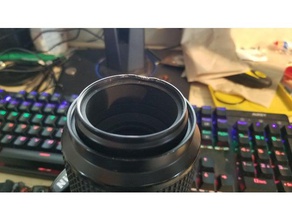 55mm verbeulte filter Halterung fixieren Kamera fix Objektiv slr 3d print model - Mito3D