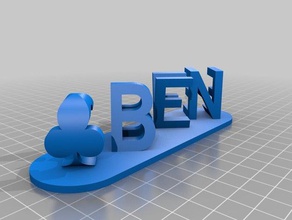 benjamin14a signs & logos customized 3d print model - Mito3D