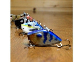 small panfish lipless crankbait 15 inch paint pattern sport & outdoors bait bass lure cool crank crappie fish fishing gear lures outdoor pan perch upscale 3d print model - Mito3D