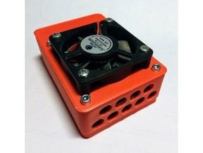 raspberry pi 3b+ box 40mm fan computer 3 case 3d print model - Mito3D