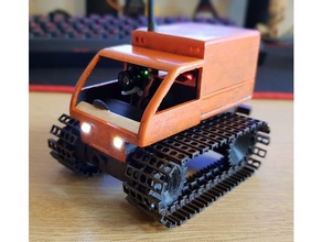 tiny tracked truck - inspired r c vehicles fpv rc car tank whoop 3d print model - Mito3D