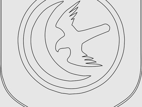 house arryn emblem signs & logos 3d print model - Mito3D