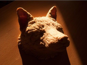 fox hayvanlar hayvan foxy baş heykeltraşlık sculptris heykel 3d print model - Mito3D