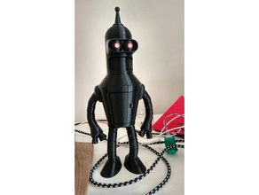 bender Beleuchtung Modell-Roboter futurama die led-Beleuchtung 3d print model - Mito3D