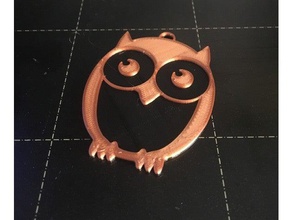 2 color owl keychain keychains 3d print model - Mito3D