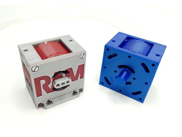 r-52 pneumatic bourke rotary engine robotics 3D print model - Mito3D