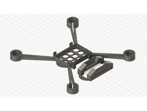 80 mikro gerçek drone çerçeve r c araçlar yarış İHA 3d print model - Mito3D