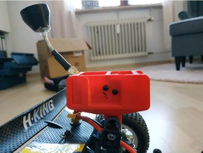 fpv sistema gopro mount hobby cam fotocamera il monte rattler v2 runcam vtx 3d print model - Mito3D