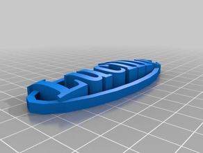 lucille name-tag Schlüsselanhänger 3d print model - Mito3D
