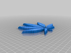 realista bote de la hoja accesorios marajuana 3d print model - Mito3D