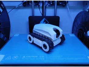 gerçek küçük tank pro r c araçlar kamera kontrol mikro mini uzak uzaktan kumanda robot servo tilt trak parça traks 3d print model - Mito3D