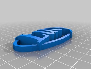lucy name tag keychains 3d print model - Mito3D