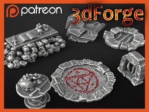 sacrificial altar props dungeons dragons 3d print model - Mito3D