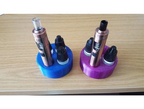 Halfter eco-aio inkl Flüssigkeit - Organisation die e-zigarette vape stand 3d print model - Mito3D