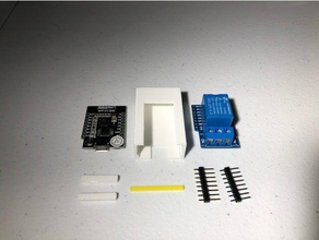 wemos + relais-shield-Gehäuse - Elektronik 3d print model - Mito3D