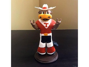 ut austin mascote modelos faculdade hookem programa utaustin 3d print model - Mito3D