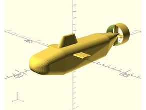 mini submarine vehicles 3d print model - Mito3D
