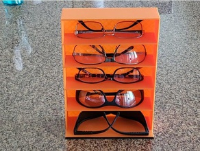 little bookcase glasses cabinet organization bookshelf household shelf sunglasses holder 3d print model - Mito3D