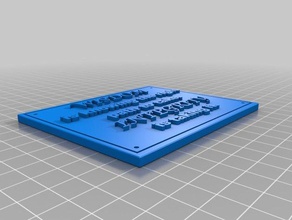 words wisdom plaque signs & logos custom quote quotes 3d print model - Mito3D