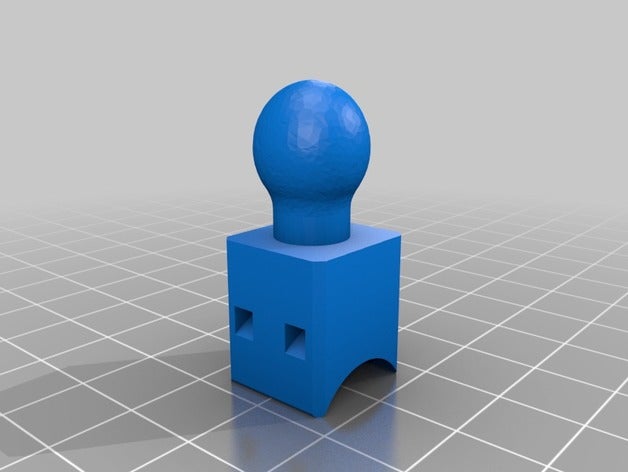 palla monte 16,5 mm per montaggio su tubo di collegamento modulare strumenti giunto a sfera connettore gopro mount del il specchio retrovisore 3D print model - Mito3D