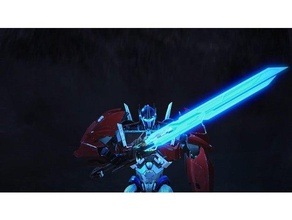 estrela sabre de 5 metros traje mestre da espada saber transformadores transformers prime 3d print model - Mito3D
