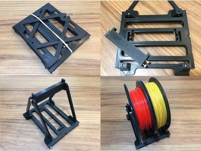 collapsible spool holder 3d printer accessories filament portabee go 3d print model - Mito3D