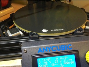 anycubic kossel linear plus ultrabase heatbed clips 3d-Drucker Teile 240mm 3d print model - Mito3D