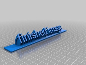 finished image nameplat office customized 3d print model - Mito3D