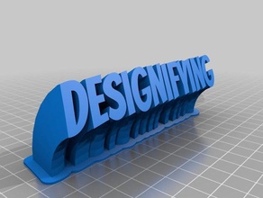 designifying sweep nameplate office customized 3d print model - Mito3D