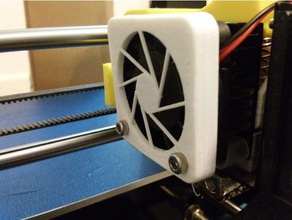 fan cover damaged 40mm 3d printer parts aperture science logo 3d print model - Mito3D