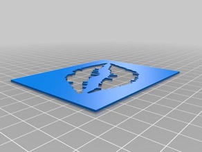 Lippen-Schablone Kunst-tools kundengebundene 3d print model - Mito3D