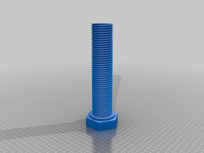 gran perno tuerca Impresora 3d accesorios 3d print model - Mito3D