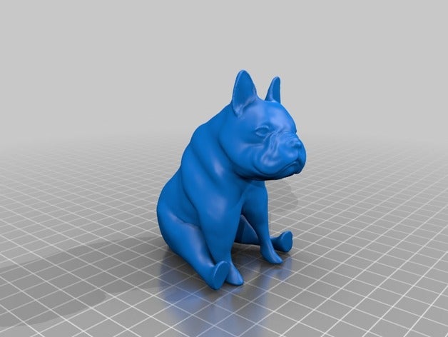 bouledogue français animaux chien 3D print model - Mito3D