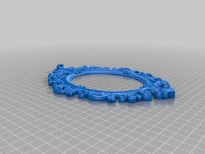 moldura barroca loop decoração 3d print model - Mito3D