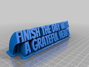 grateful heart office customized 3d print model - Mito3D