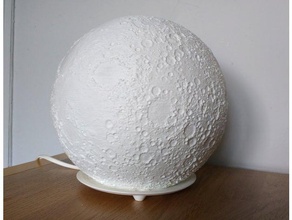 moon bubble ikea lamp fado decor 3d print model - Mito3D