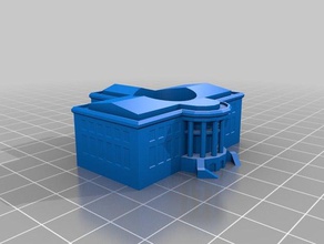 Beyaz Saray ekici açık ve bahçe 3d print model - Mito3D